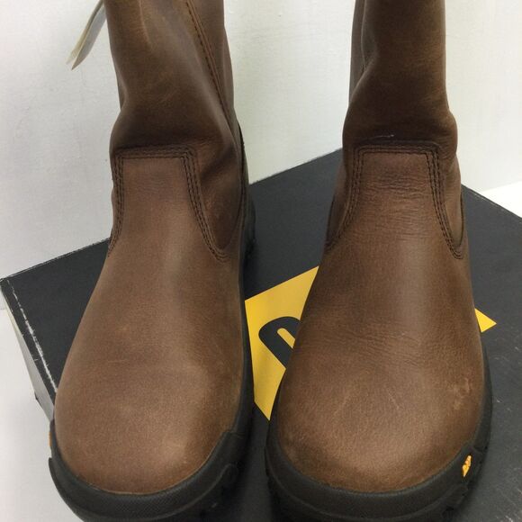 CAT Caterpillar P51034 Drawbar Pull-On Soft Toe Summer Brown Work Boots Shoes - Picture 5 of 10